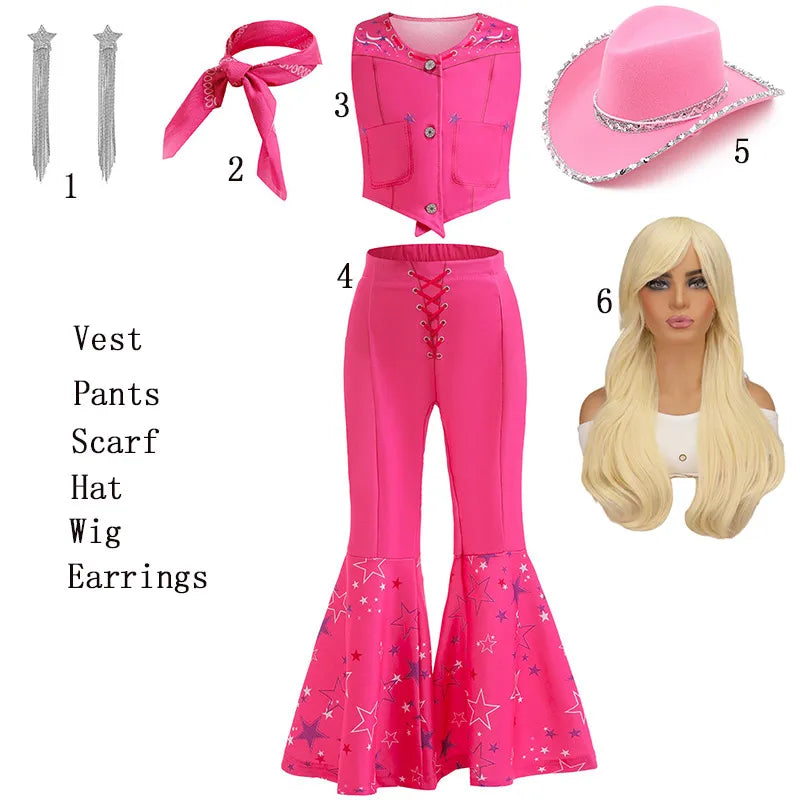 Pink Cowgirl Costume - FestiVibe