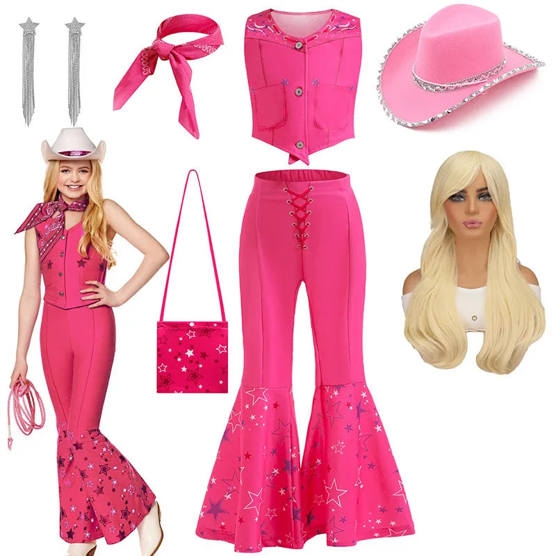 Pink Cowgirl Costume - FestiVibe