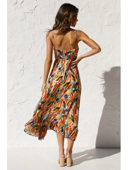 Summer Printed Dress - FestiVibe